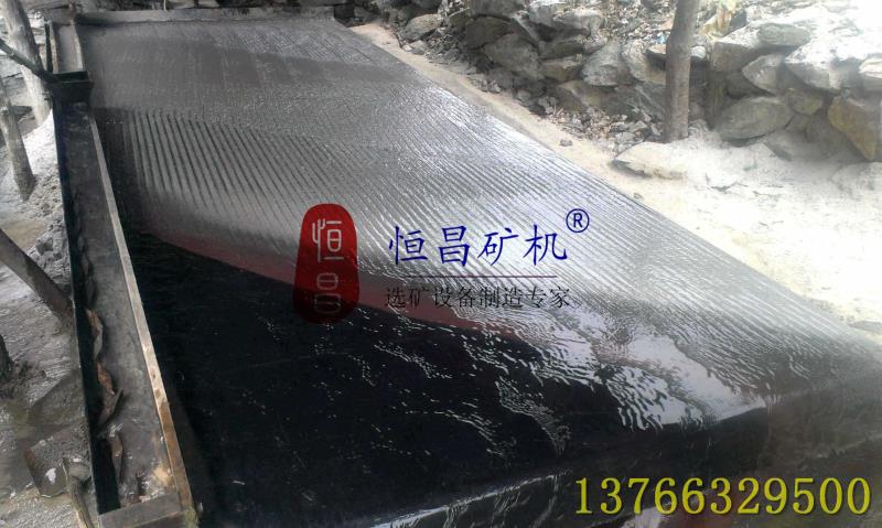 赣州刘总在陕西商洛使用的摇床用于选钨矿